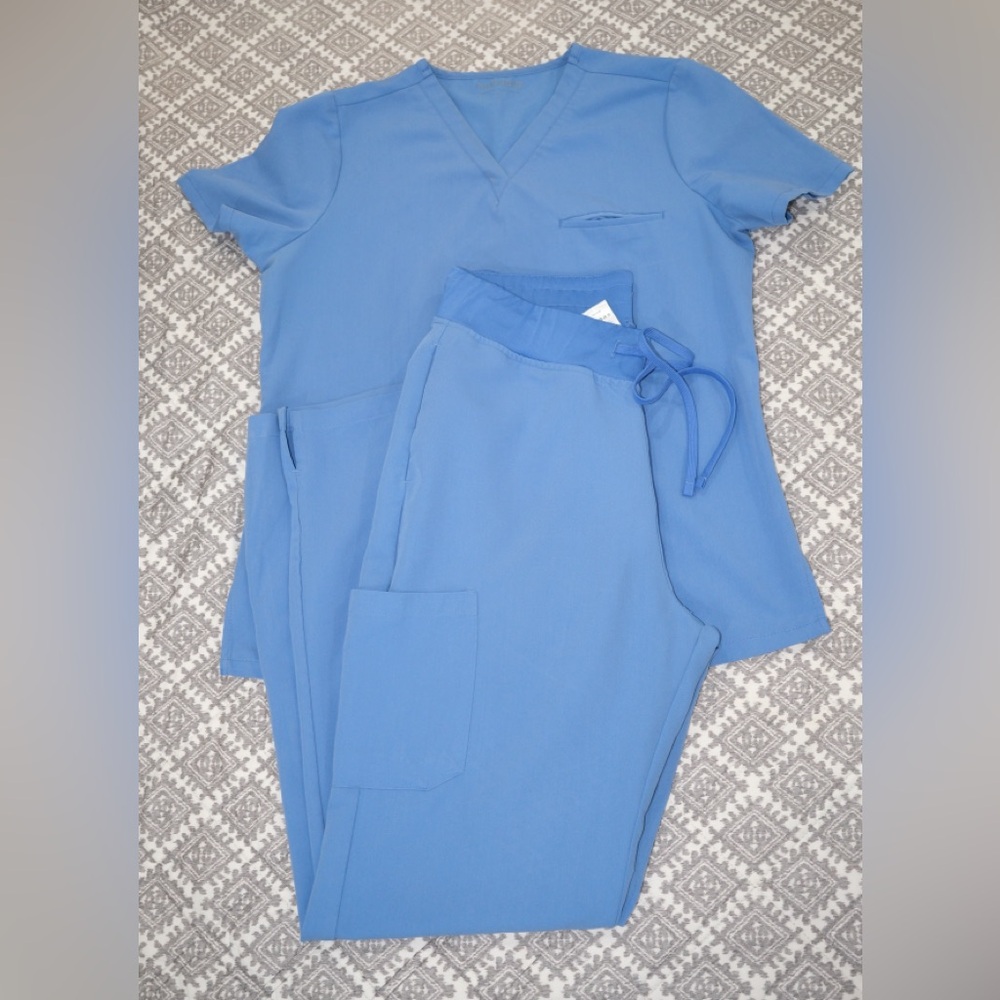 Women’s Mandala Scrub Set Ceil Blue